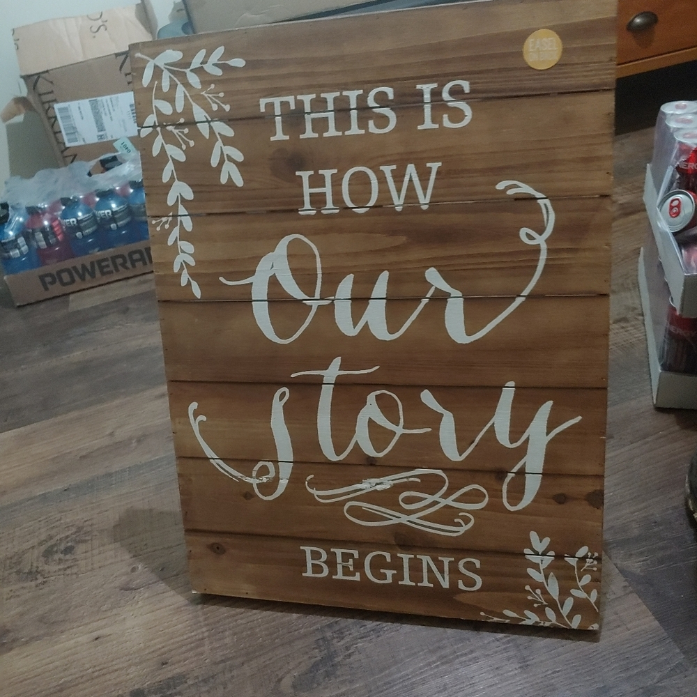 Wedding decor sign